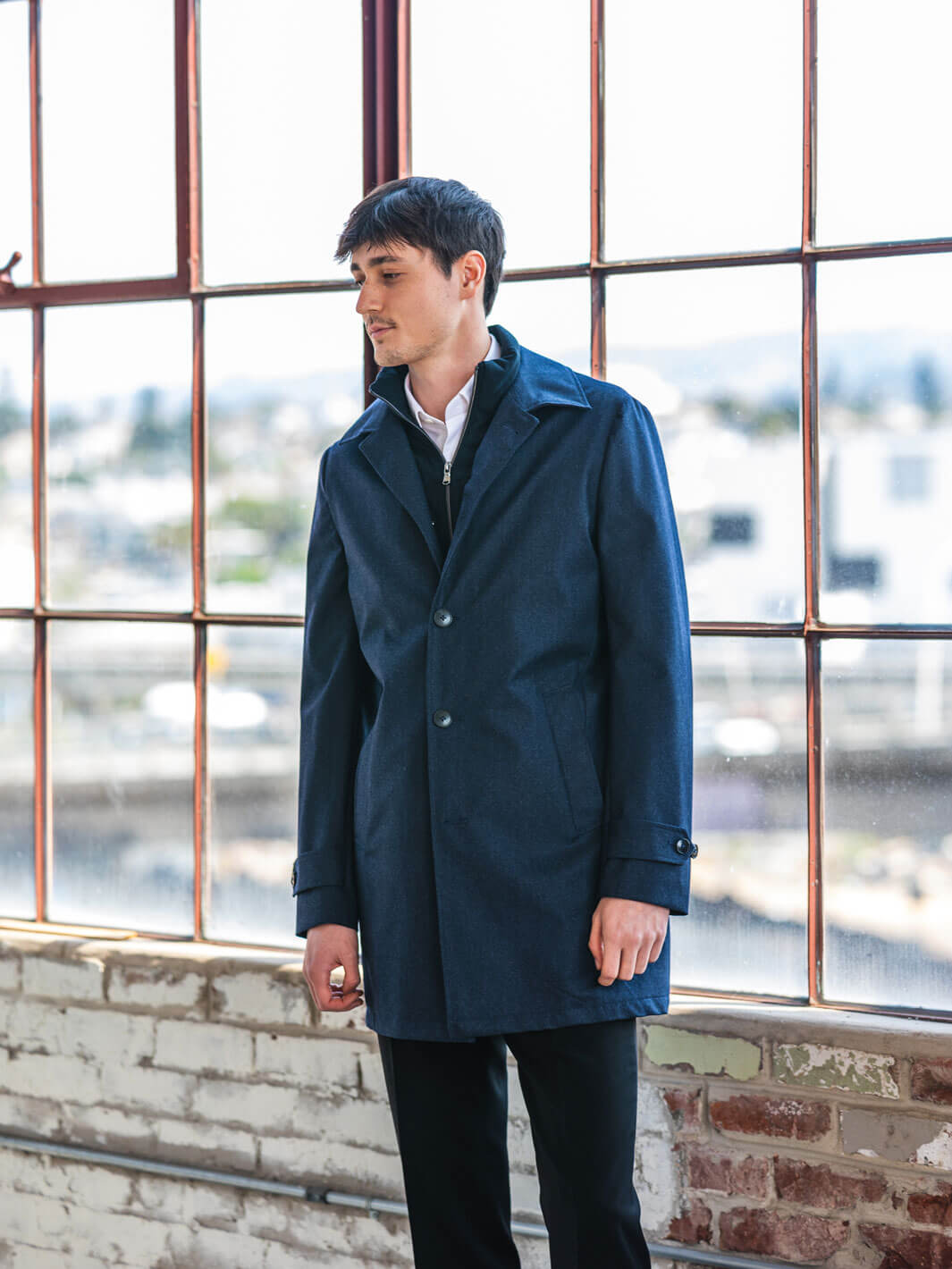 Navy Mariner Mac Coat