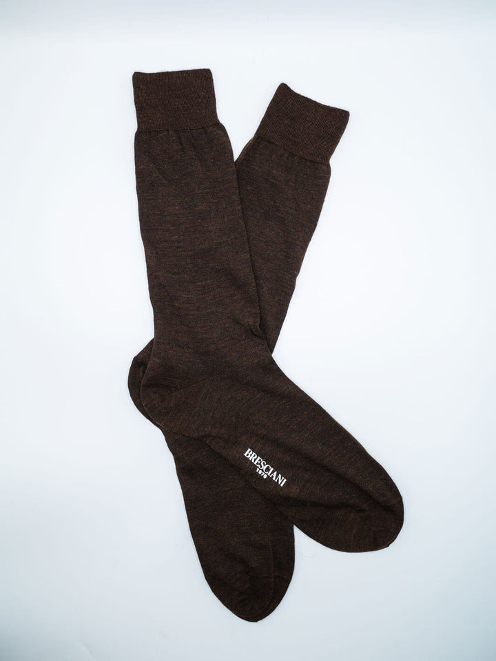 Wool-Nylon Socks - Brown