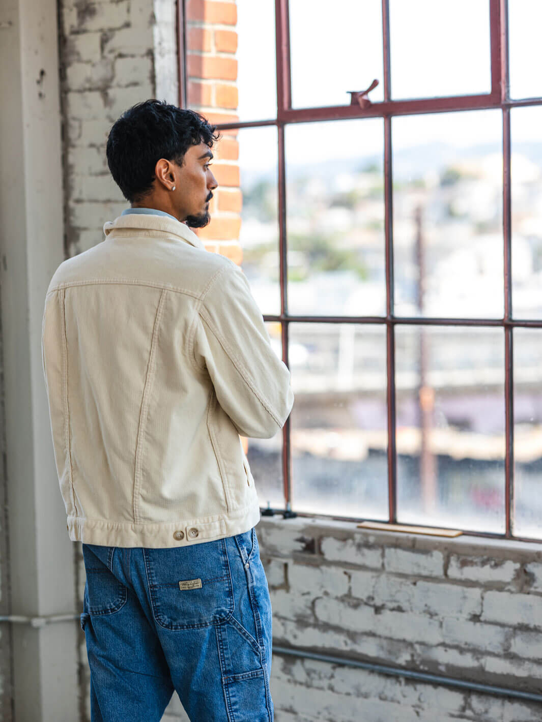 Corduroy Trucker Jacket - Cream