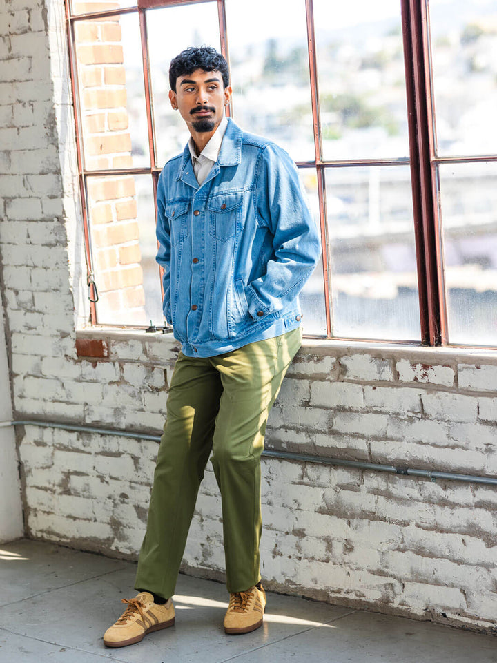 Classic Denim Trucker Jacket - Light Blue