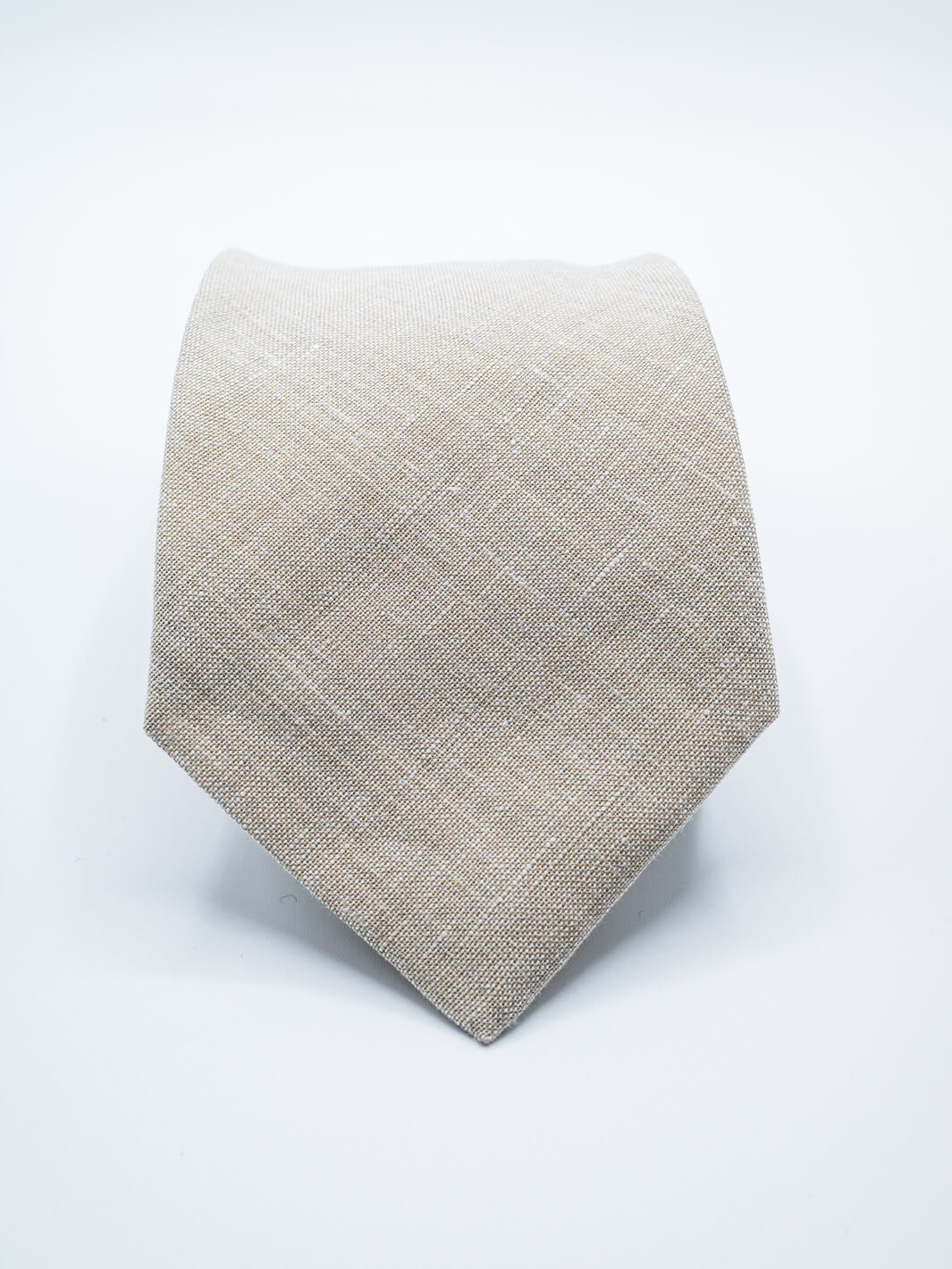 Linen-Silk Tie - Off-White