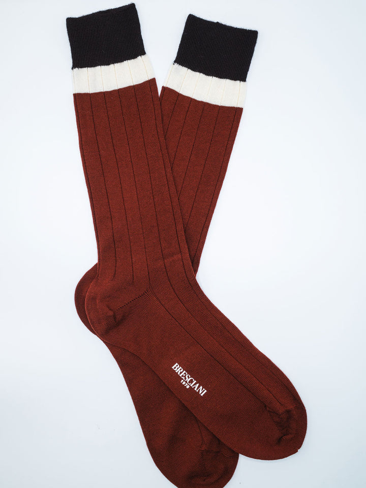 Wool-Nylon Striped Socks